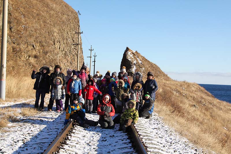В этот день мы совершили 10-ти километровый поход по Кругобайкальской железной дороге